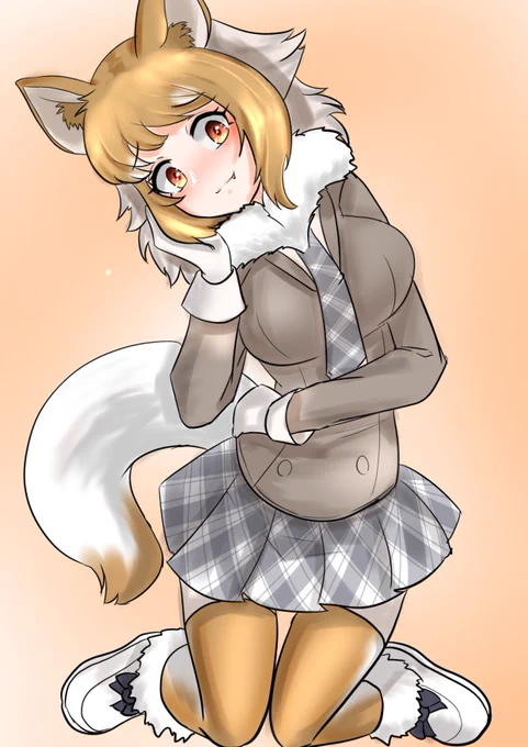#けものフレンズ版深夜の真剣お絵描き60分一本勝負イタリアオオカミ(90min) 