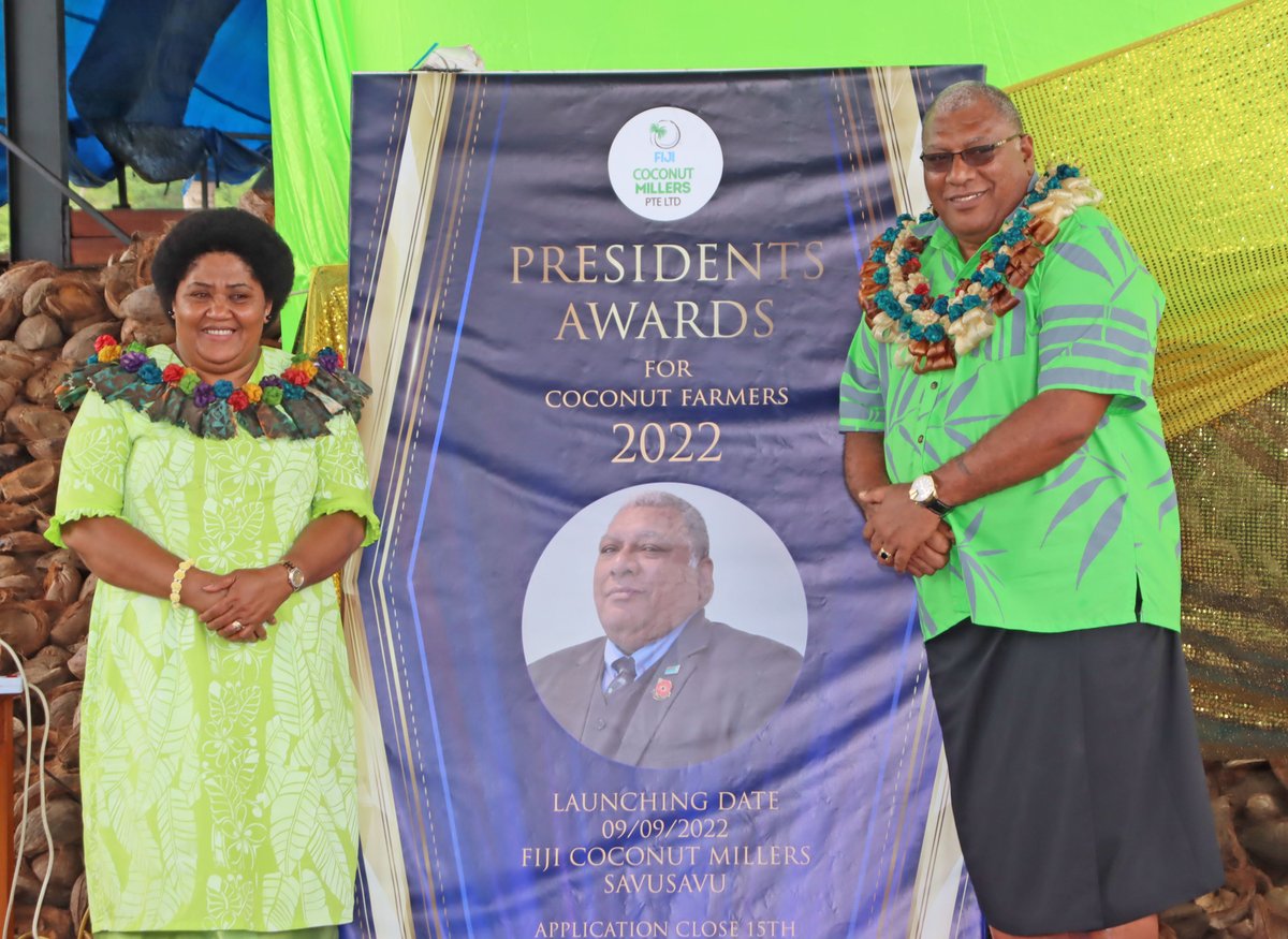 His Excellency, the President Ratu Wiliame Katonivere, commissioned the concrete slab for coconut storage area at the Fiji Coconut Millers Limited in Savusavu today (09.09.22). #FijiNews #FijianGovernment #TeamFiji #Fiji