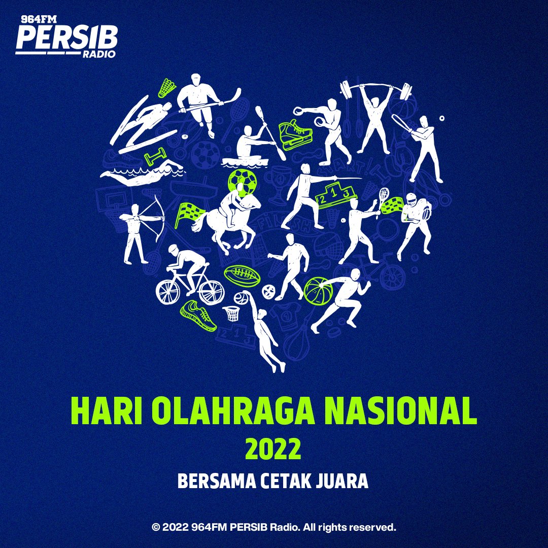 Selamat hari olahraga nasional,  kasih tau mimin olahraga apa yang paling Balad Bandung sering lakonin dong?  

#HariOlahragaNasional #KepoTime #964FM #PERSIBradio