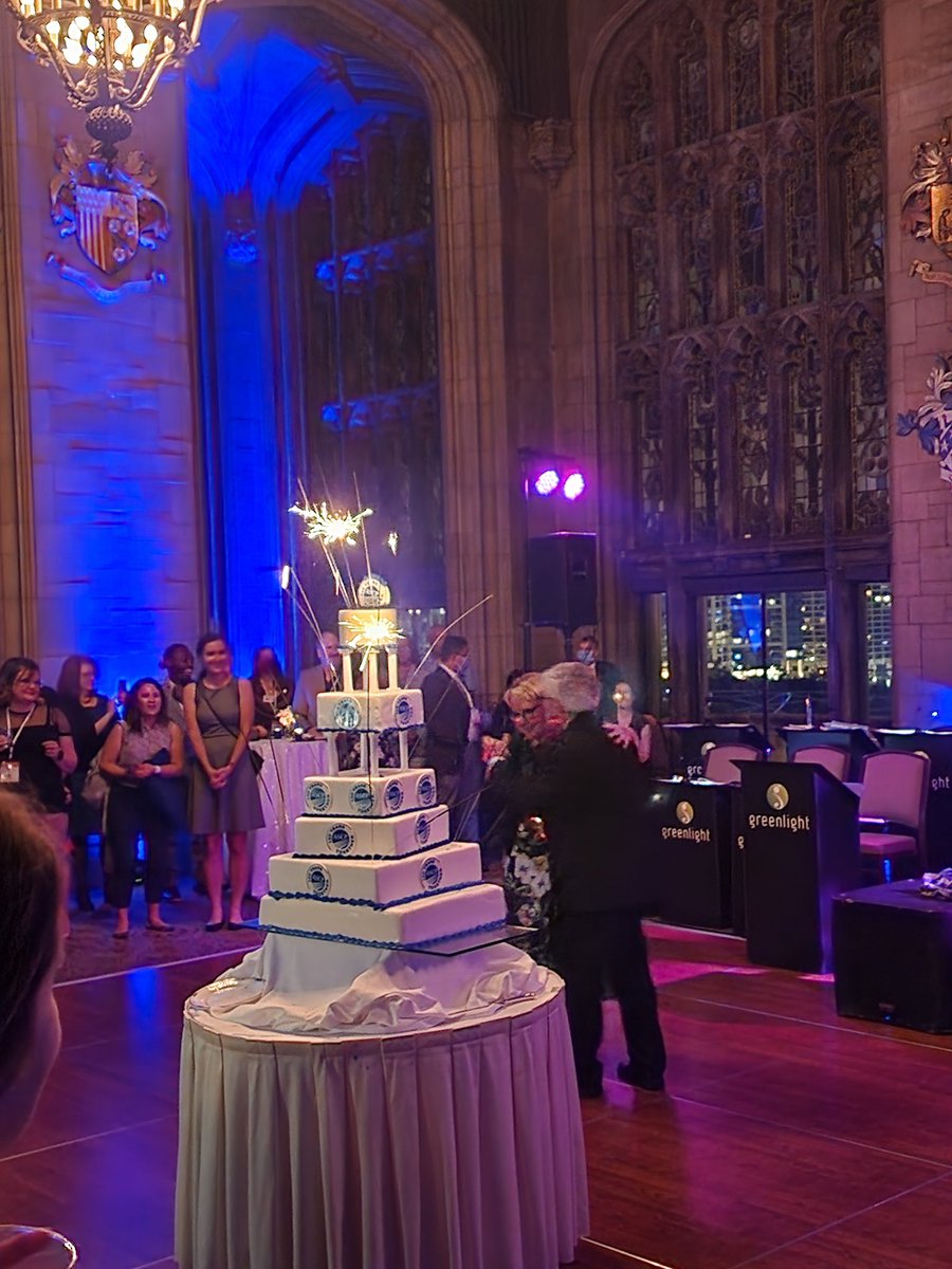MedicalLabLadyG's tweet photo. It took #ASCP100 years to make that @ASCP_Chicago birthday cake 🎂 
👀 forward to 💯 more! 
Thank you @Blair_Holladay for the AMAZING celebration! #ASCPiSpy #ASCP2022
@RinderHenry &amp; President Elect Dr. Kinney passed the torch with a lovely dance! https://t.co/qwnUj1dk6k