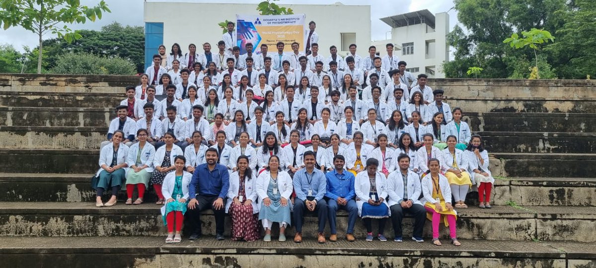 On September 8, 2022, the "World Physiotherapy Day" celebration was organized by the Staff and Principal of Acharya's NR Institute of Physiotherapy.

#Acharya #acharyaphysiotherapy #physiotherapyday #physitherapylife