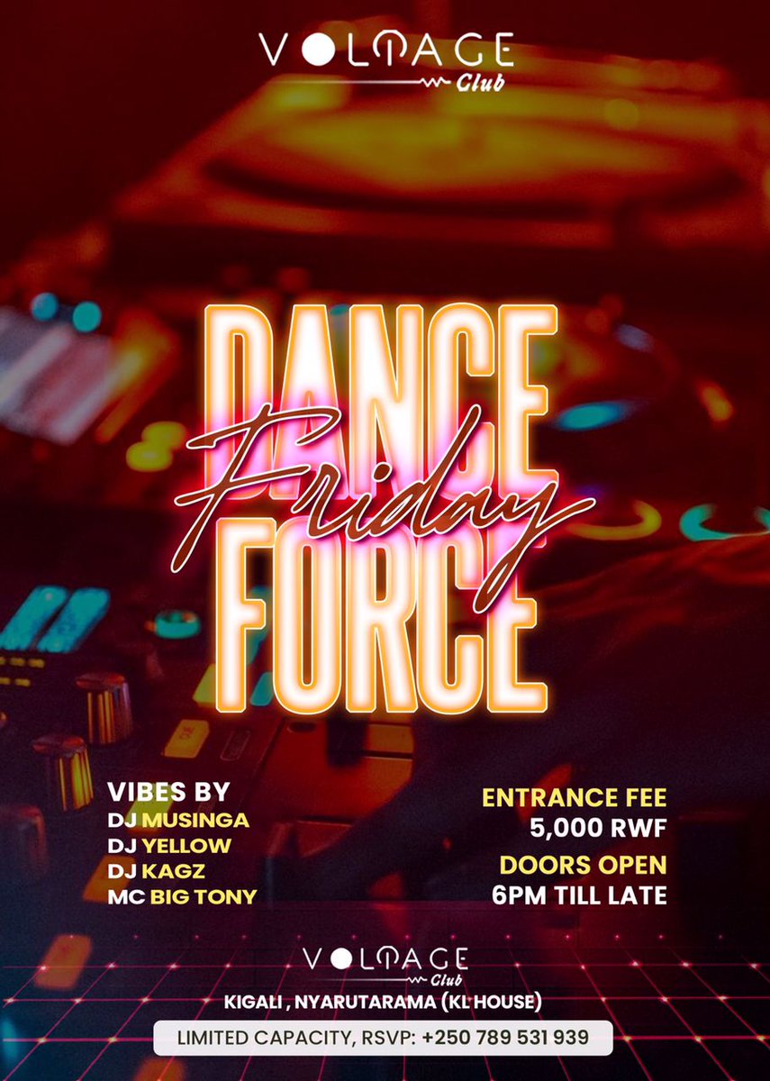 ReloadedVoltage's tweet photo. #FridayDanceForce #VoltageReloaded #Kigali #Rwanda https://t.co/1T0XCZYDxS