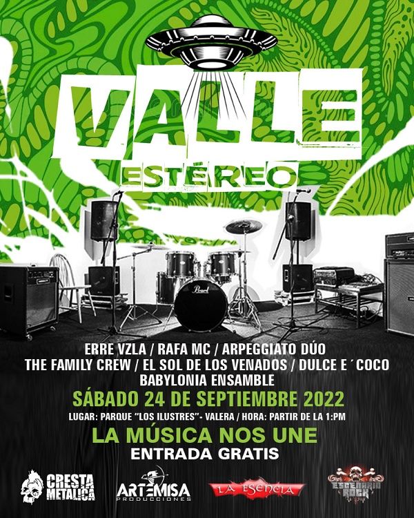 Valle Estéreo presenta primera edición en Trujillo: Con el lema «La Música Nos Une» la primera edición de Valle Estéreo, presentará el sábado 24 de septiembre de 2022 a más de veinte músicos en tarima, pertenecientes al estado Trujillo junto a invitados… dlvr.it/SY1dD7