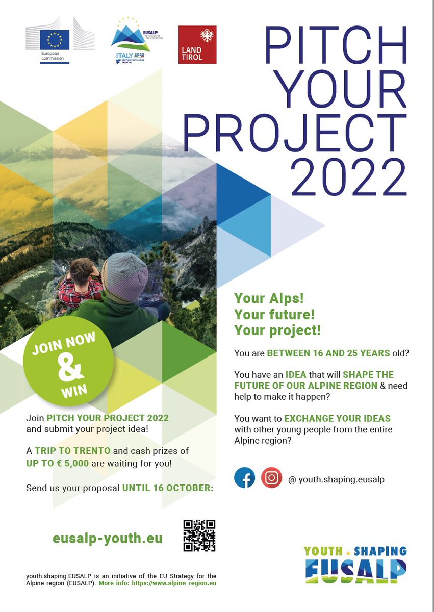 Your Alps! Your future! Your project! <a href="/_Eusalp/">EUSALP</a> &amp; <a href="/EUinmyRegion/">EUinmyRegion🇪🇺</a>