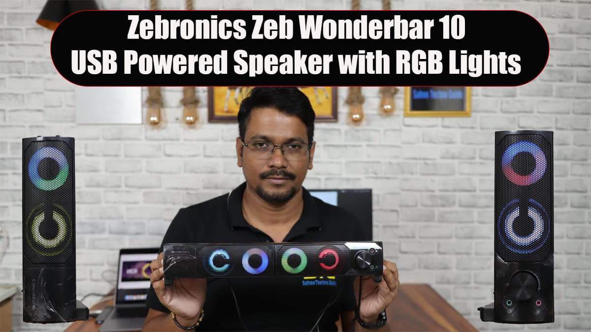 sahootechno3's tweet image. youtu.be/O-DlZiERH1E

Zebronics Zeb Wonderbar10 USB Powered Computer Speaker with RGB Lights Unboxing ,Review &amp;amp; Sound Test

#sahootechnoguide
#stgunboxing
#stgreview
#pcspeakers
#zebronics
#zebronicssoundbar
#zebronicszeb
#computerspeaker
#soundbarunder1500
#soundbarunder5000