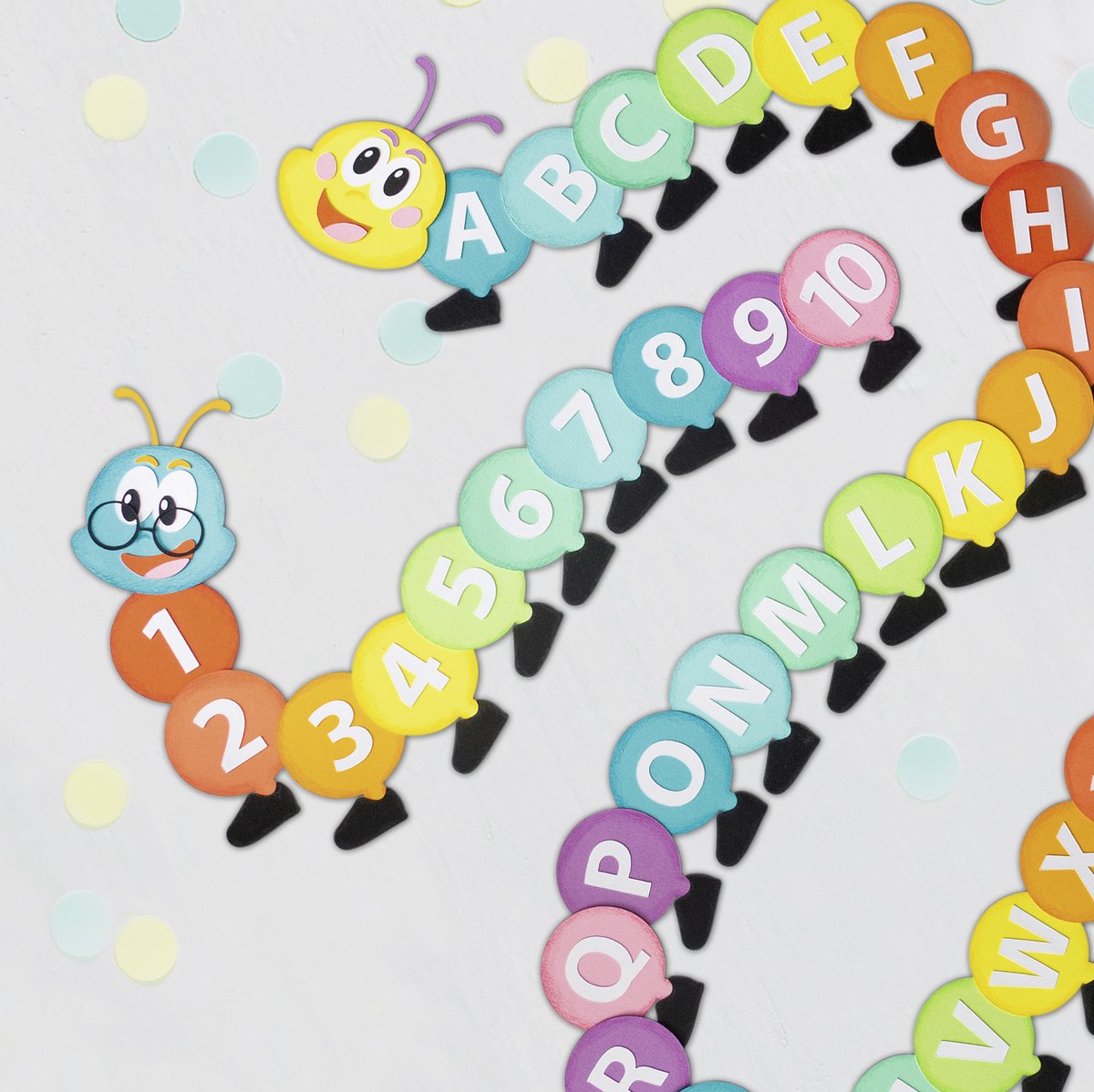 ursusdiy's tweet photo. Spielerisch das ABC und die Zahlen lernen. 📚
Mit unseren kunterbunten Raupen aus Fotokarton 
fällt es doch gleich viel leichter. ❤🧡💛💚💙💜

Egal ob für den Kindergarten, die Schule oder zu Hause – die bunten Raupen eignen sich prima für Alphabet- und Zahlen-Einsteiger. 🐛✏ https://t.co/1rbew298xI