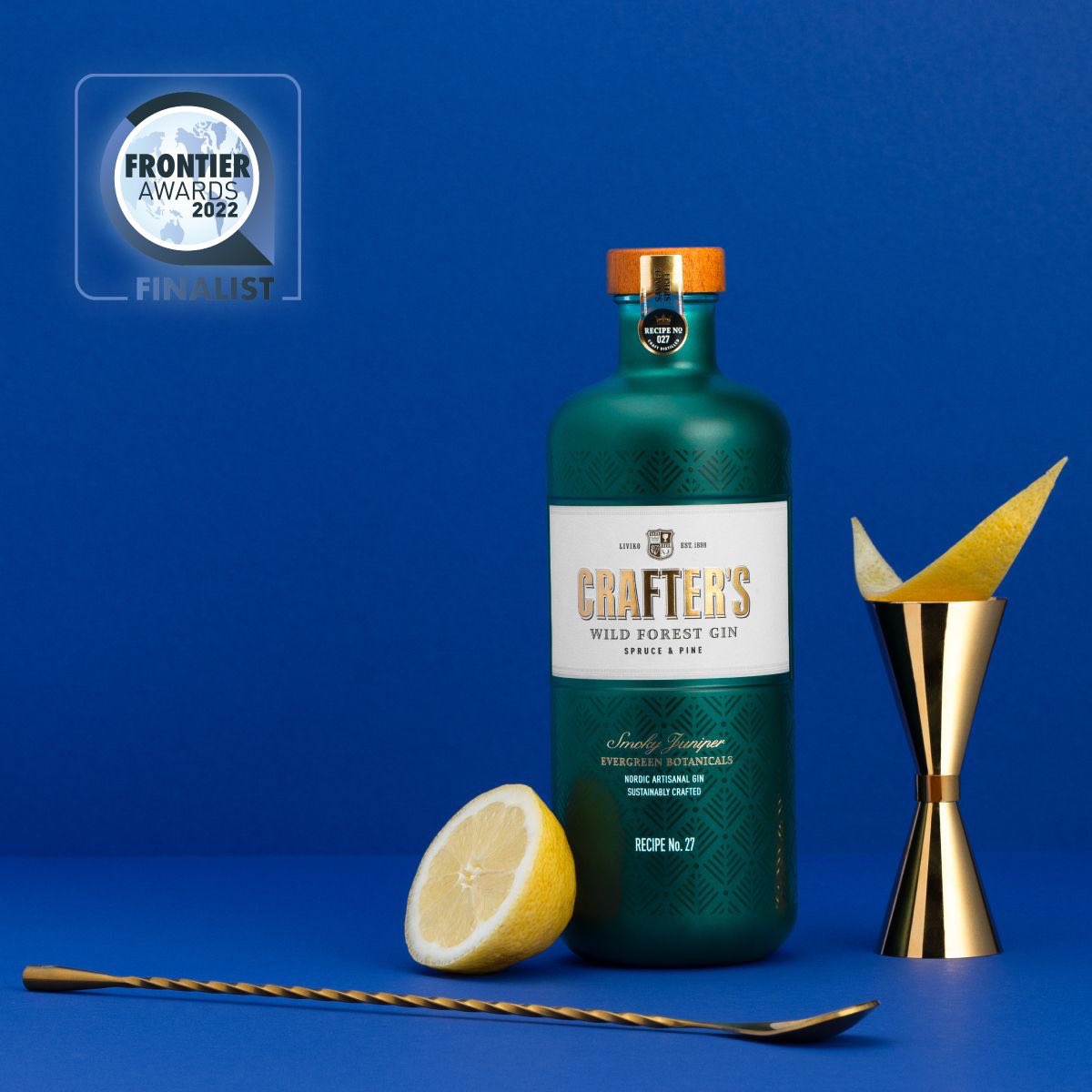craftersgin's tweet photo. 🎉We are happy to announce that Crafter’s Wild Forest Gin has been shortlisted for the Frontier Awards 2022! 
🥳Crafter’s Wild Forest Gin is one of the finalists in the Star Spirits Product of Year. 
Thank you @DFNI  and Frontier Awards for the nomination! 💚 https://t.co/uHULafwx7R