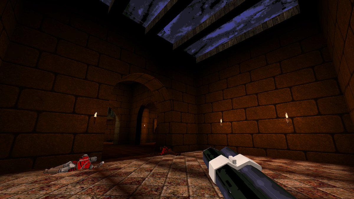 LscaEduardo's tweet photo. some work in progress of the E1M4 map for #2HellGame #gamedev #indiegamedev #retroFPS https://t.co/0bE1FSgvUb