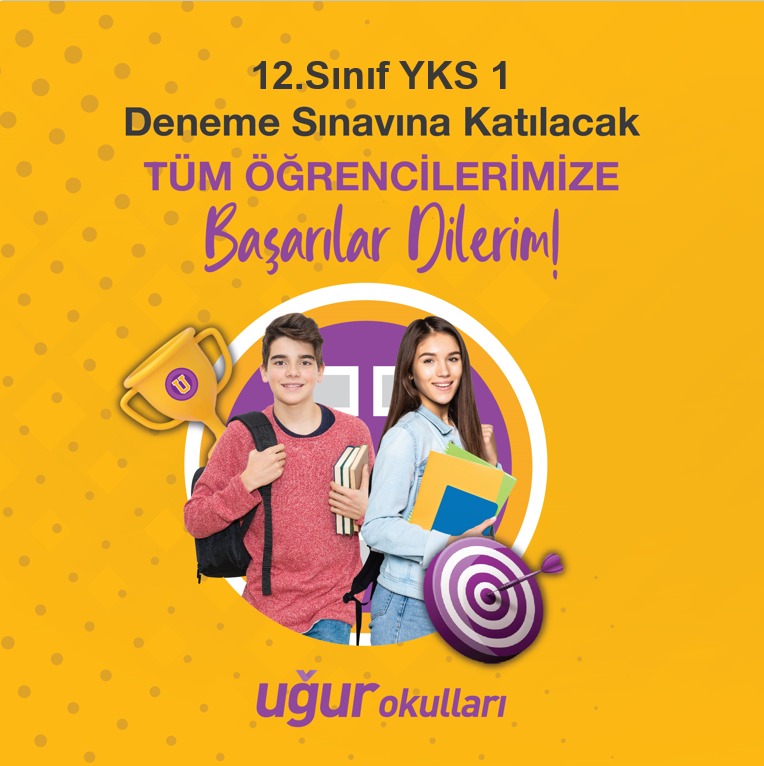 Uğur Okulları 12.sınıf öğrencilerime başarılar dilerim.