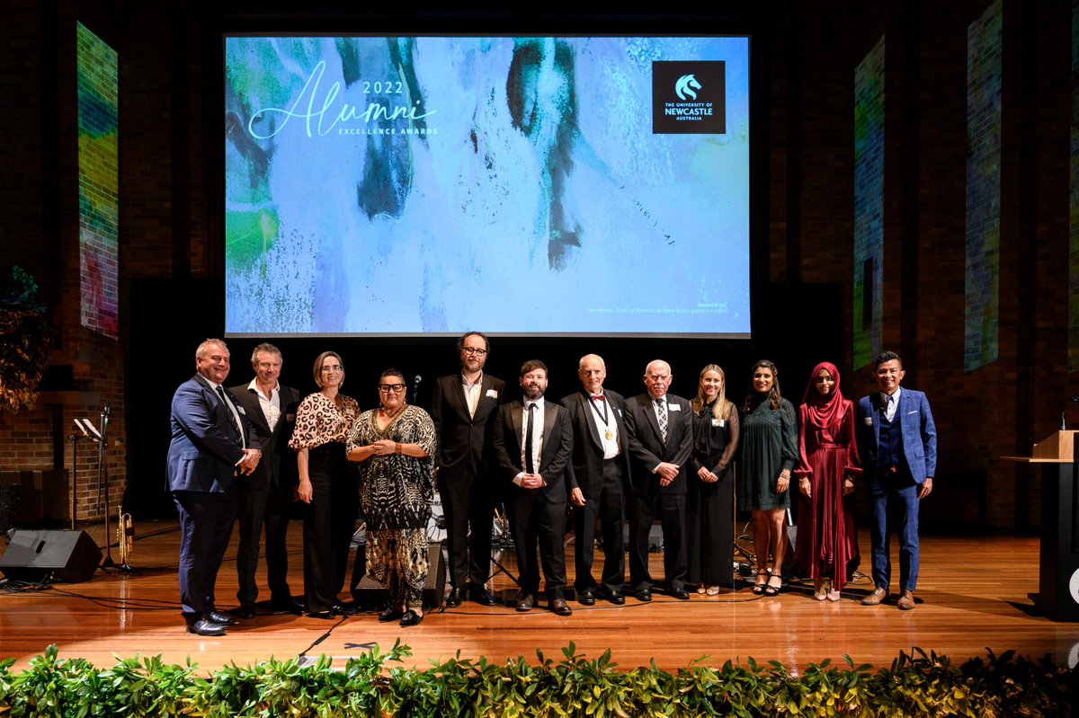Uni_Newcastle's tweet image. Congratulations to eleven of our incredibly talented alumni who were recognised at our Alumni Excellence Awards last night! 👏🏆

From creative superstars to research pioneers and human rights advocates, we are so proud to share their remarkable stories 👉 bit.ly/3eCfOZS