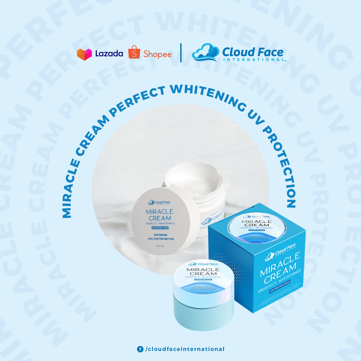 Cloudface_main's tweet photo. One circle, one circle, one big miracle! 💙

Experience the life changing miracle from Cloud face miracle cream, moisturized, protect and whitens 🥰 https://t.co/knUNY5qXoT