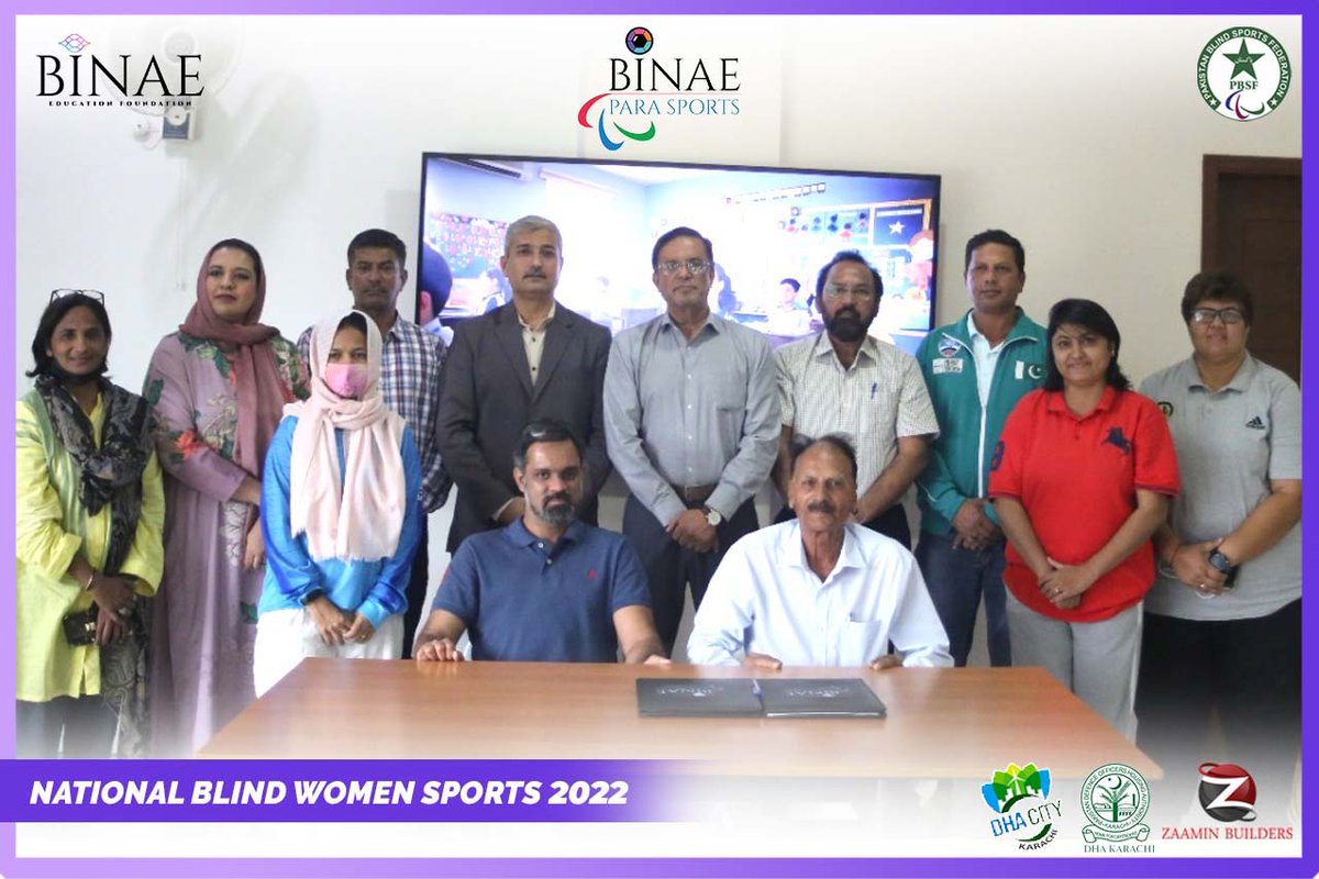 DHAKarachiOfc's tweet photo. National Blind Women Sports 2022 
 where Blind female Athletes from all over the country will represent their spirit and zeal for JUDO, FUTSAL, ATHLETICS &amp; ARCHERY. 

#NBWS2022 #Binae #PBSF #National #visuallyimpaired #blindsports #dck #zaamin #Sindh #archery #DHACityKarachi #DCK https://t.co/ANHyfui6ox