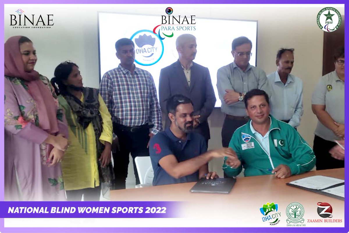 DHAKarachiOfc's tweet photo. National Blind Women Sports 2022 
 where Blind female Athletes from all over the country will represent their spirit and zeal for JUDO, FUTSAL, ATHLETICS &amp; ARCHERY. 

#NBWS2022 #Binae #PBSF #National #visuallyimpaired #blindsports #dck #zaamin #Sindh #archery #DHACityKarachi #DCK https://t.co/ANHyfui6ox