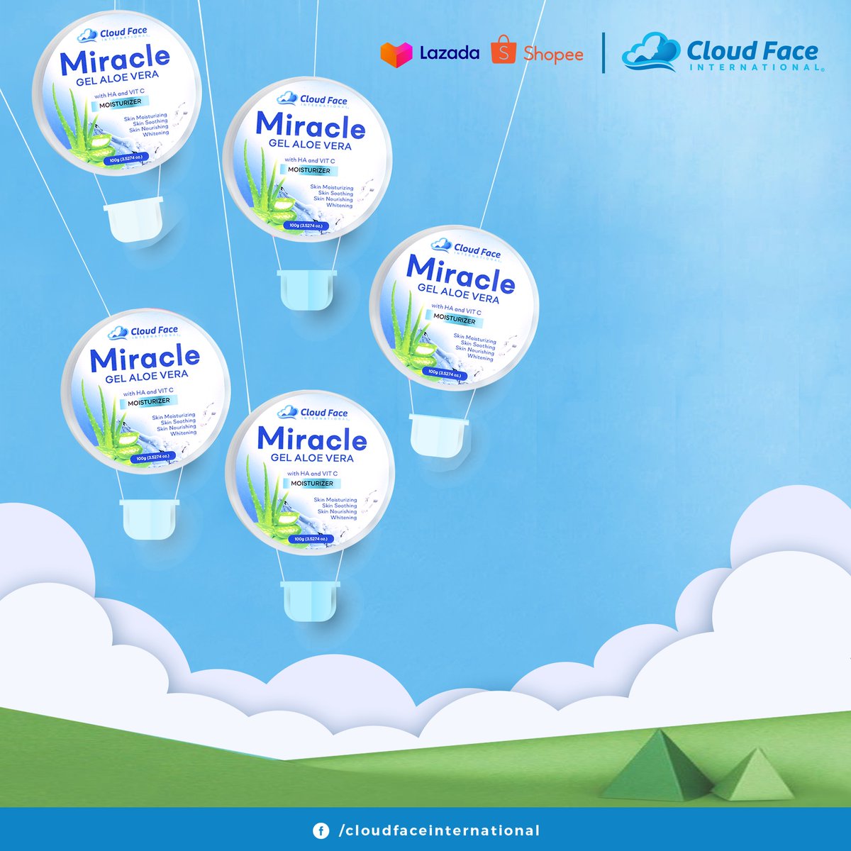 Cloudface_main's tweet photo. Up up and away to your dry skin 💙🥰 https://t.co/rTvFSseUHJ