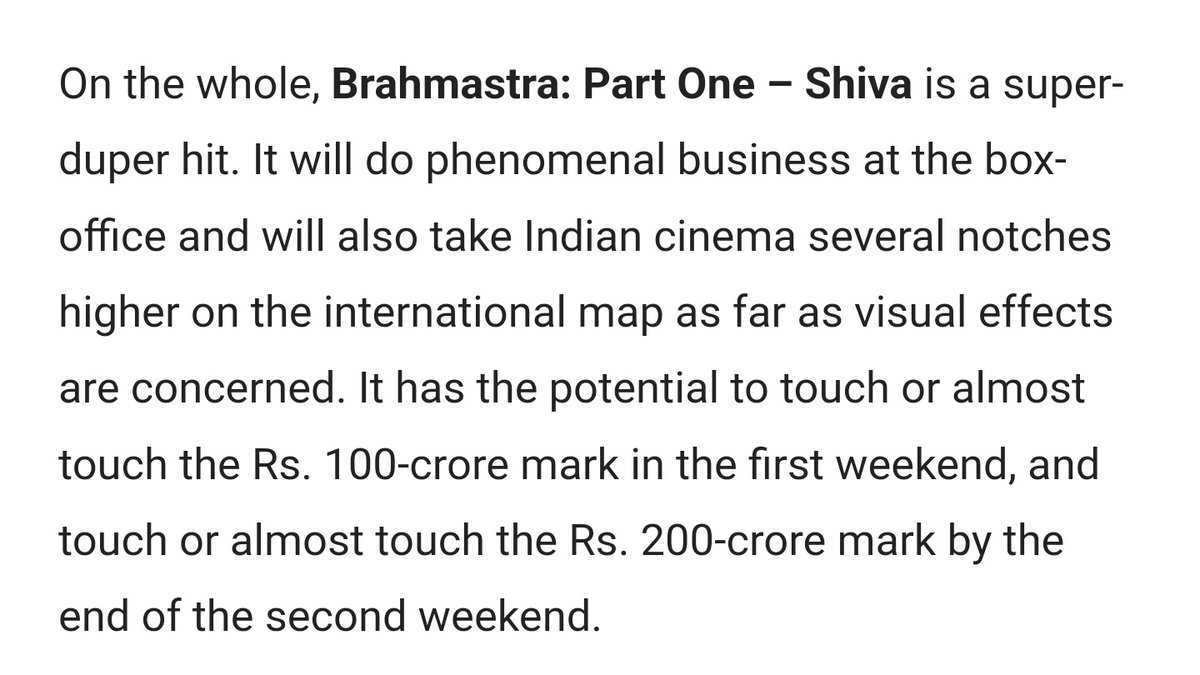 Trendulkar's tweet photo. 🤔 🤔 🤔

#Brahmastra review by @komalnahta 
#Brahmastra review by @taran_adarsh https://t.co/3NUMDVXFjS