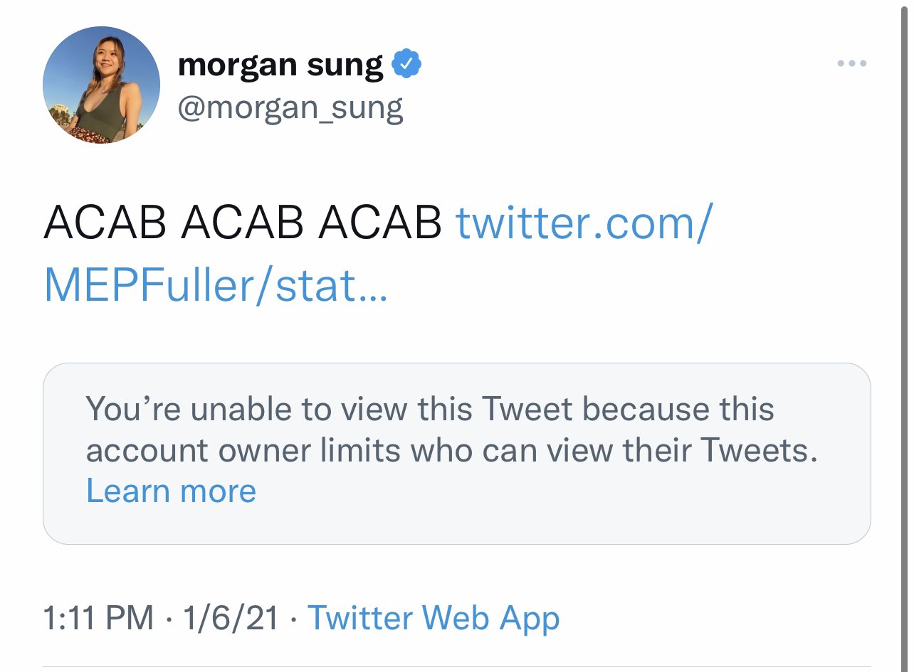 Stephen L. Miller on Twitter: "What does "ACAB" mean, NBC News reporter