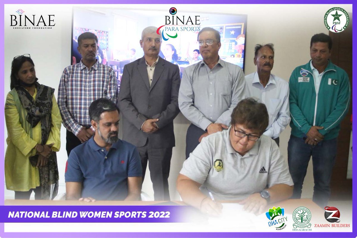 DHAKarachiOfc's tweet photo. National Blind Women Sports 2022 
 where Blind female Athletes from all over the country will represent their spirit and zeal for JUDO, FUTSAL, ATHLETICS &amp; ARCHERY. 

#NBWS2022 #Binae #PBSF #National #visuallyimpaired #blindsports #dck #zaamin #Sindh #archery #DHACityKarachi #DCK https://t.co/ANHyfui6ox