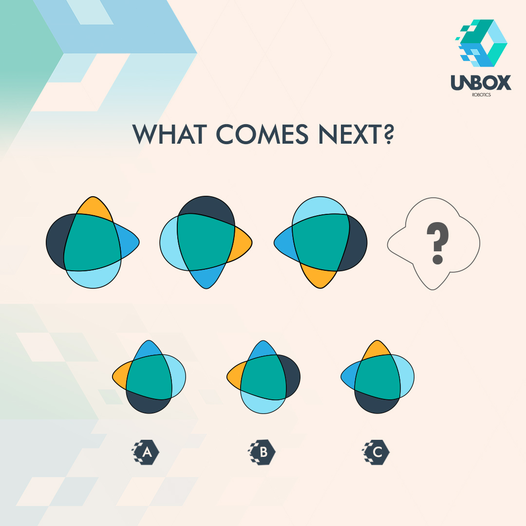 RoboticsUnbox's tweet photo. Pattern recognition is one of the key features of Artificial Intelligence, but let’s test yours today. Leave your answers in the comments!
#unboxrobotics #robots #robotics #spatialvisualisation #puzzle #games https://t.co/CwguILE0Gx