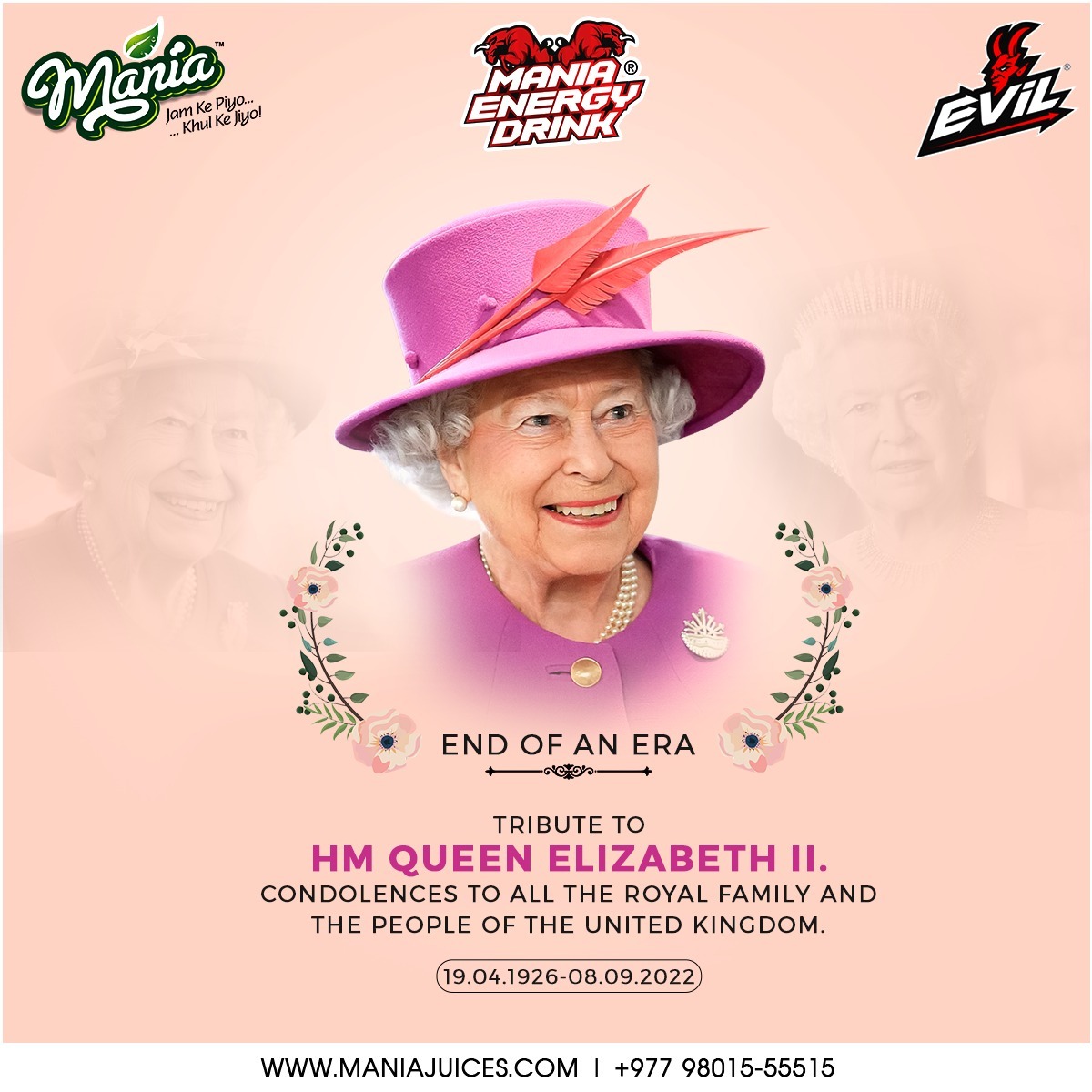 Mania_India's tweet photo. Rest in Peace Queen Elizabeth II 👑
.
.
#RestInPeace #RIP #QueenElizabeth #ElizabethII

https://t.co/mqQlPncV0C https://t.co/PQze3l9CXe