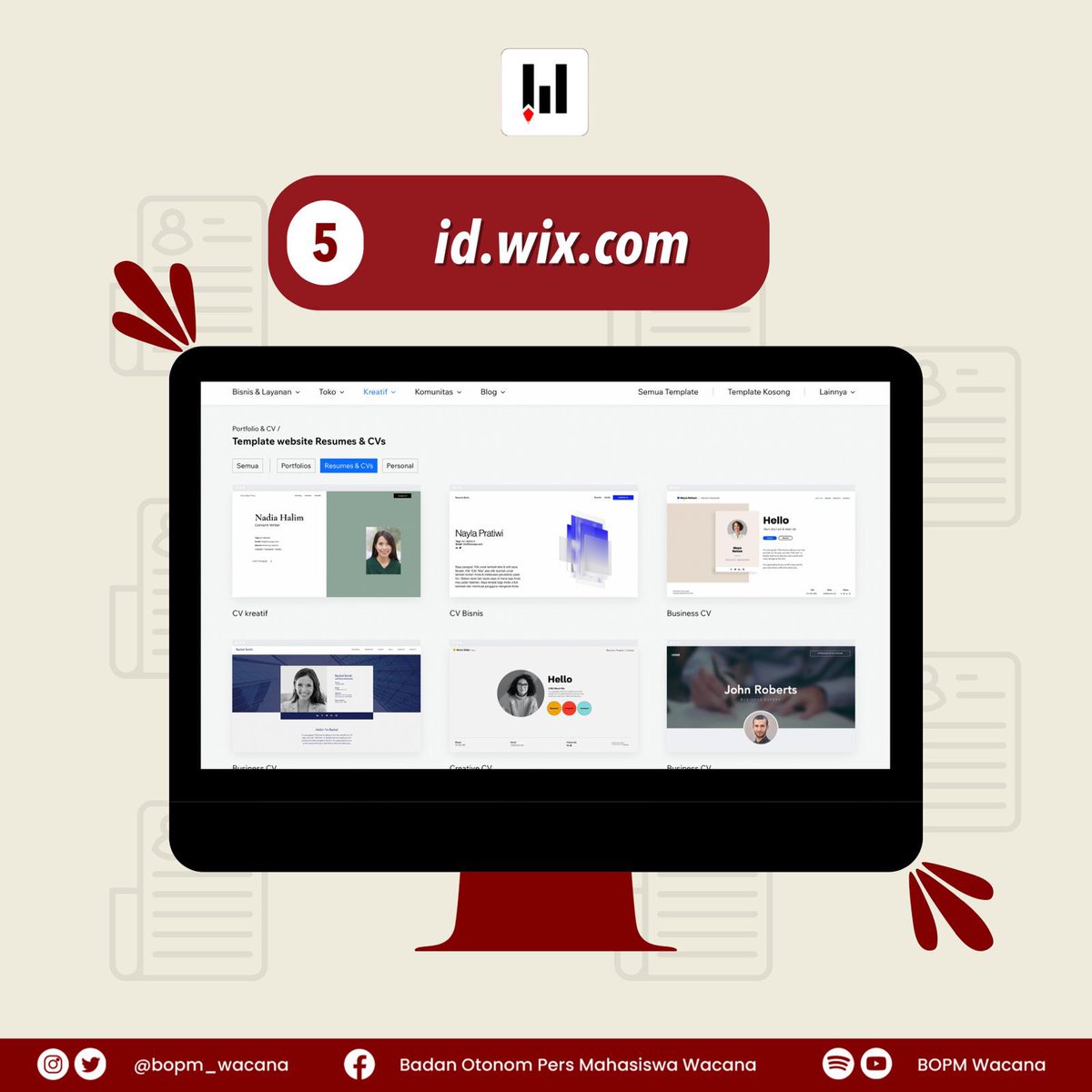 BOPM_Wacana's tweet photo. Nah, kalo kamu bingung untuk membuat CV manual, mimin punya rekomendasi template CV, baik CV ats maupun friendly yang bisa kalian manfaatkan dengan praktis!
Yuk, simak postingan sampai akhir yaa🤩✨
#rekomendasi #rekomendasitemplatecv #templatecv #cvatsfriendly https://t.co/8ze5A0m1GH