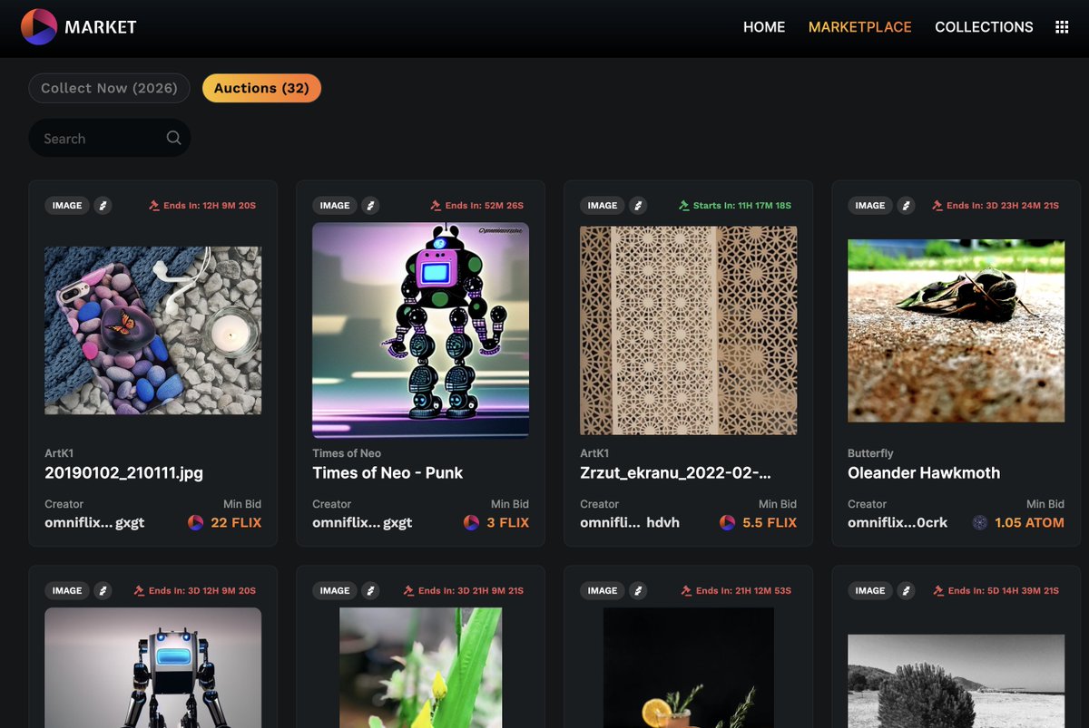 zFLIX_'s tweet photo. Flix Fam, auctions &amp; bidding for 1/1 NFTs are coming to @OmniFlixNetwork 👀

🔥 Live on the FlixNet-4 testnet 🔥

Flix Creators are strategizing their releases and are running campaigns offering WL to bidders &amp; more.

Do check it out if you know the URLs. All info, coming soon! https://t.co/79Y0LROnvZ