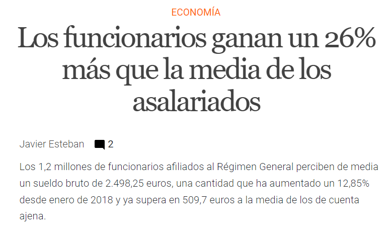 JulenBollain's tweet photo. El problema no son los funcionarios. El problema son los sueldos de la empresa privada. El problema es que los trabajadores han perdido un 12% de poder adquisitivo desde 2008.

Los funcionarios no son los enemigos. Los enemigos son quienes no pagan salarios dignos. https://t.co/5cd4Gu70AA