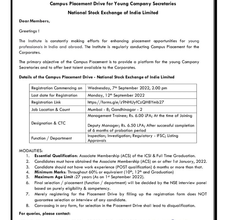 phoenix_rj4's tweet photo. It fels abslut pain 2 c tht listed co. like NSE providig a CTC of 6 LPA 2 CS freshers.
For clearin #CS #CA #CMA , one has to study innumerable hours and get expertise knowledge.

 In most of smal companies, the in-hand salary of clerks is more than the CTC . Ths needs 2 #change https://t.co/31SPr6xzTY