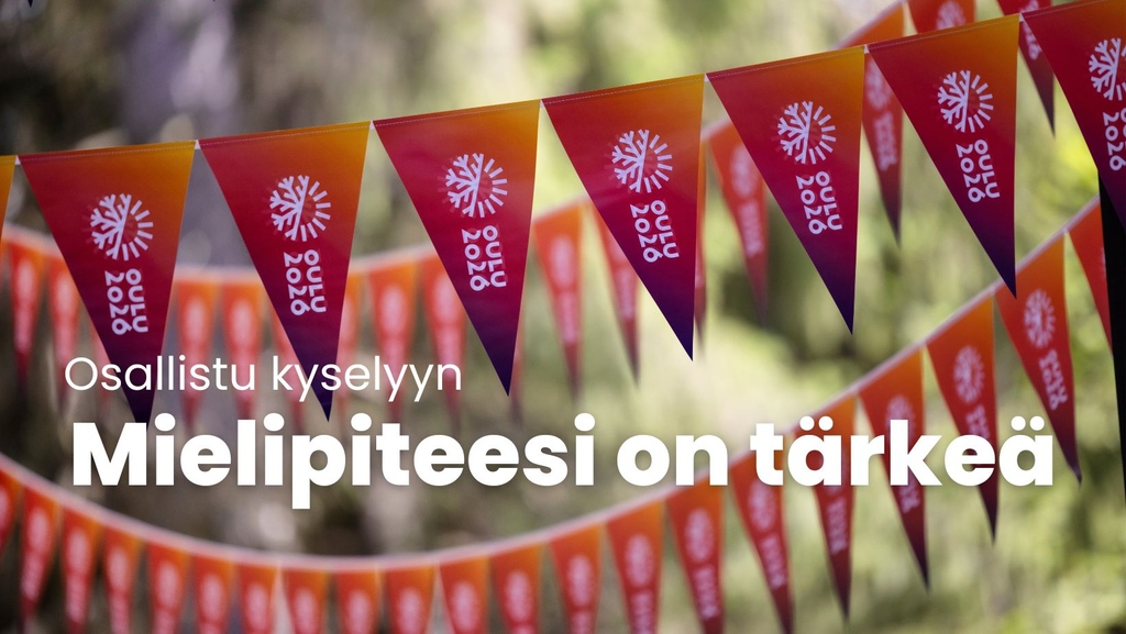 Oulu2026offici's tweet photo. Pyydämme hetken aikaasi - osallistu kyselyyn. Mitä ajattelet #Oulu'sta kulttuurikaupunkina sekä alueen valmistautumisesta kulttuuripääkaupunkivuoteen? Kysely on osa Euroopan kulttuuripääkaupunkivuoden vaikutusten arviointia.  #Oulu2026
⁠👉️https://t.co/wQjEHOV93x https://t.co/2w637p2MFk