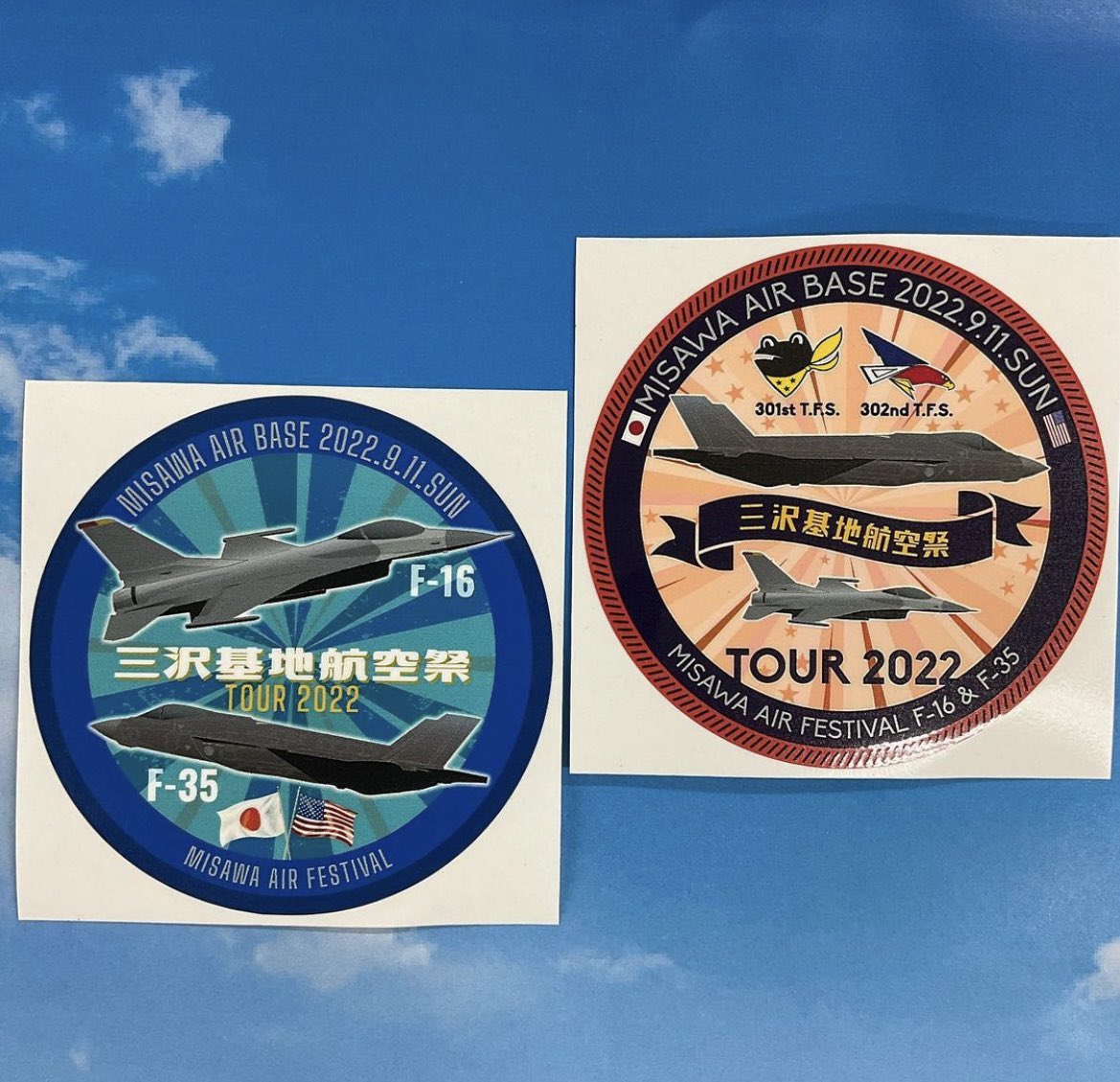 アメリカ空軍 三沢基地 PACAF F-16デモチームパッチ ミリタリー