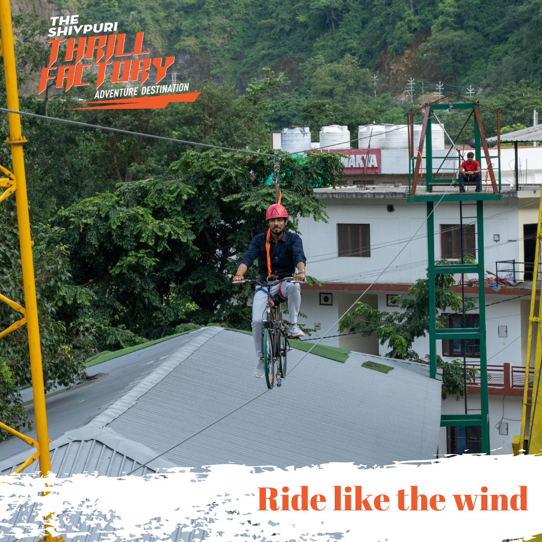 thethrillbuffs's tweet photo. Accept the challenge, and soar through the air!
Set yourself up for an exciting bicycle ride experience amidst lush views at The Thrill Factory.
#thethrillfactory #rishikesh #adventure #reversebungee #zipline #skycycling #weekend #ropeclimbing #swing. https://t.co/kr4JXS5hCv