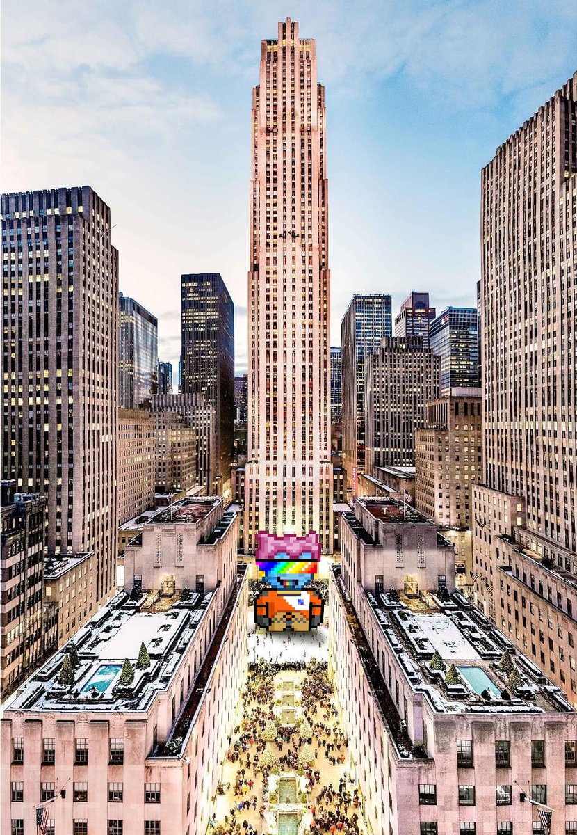 GenesisCoreNFT's tweet photo. #GenesisCoreNFT #sculpture in front of #Rockefeller Center. We'll set it up here to commemorate it's worth a billion dollars. 
https://t.co/W1RVRiUJt2
#nft #nfts #nftar #nftartist #nftcollector #nftcollectors #nftcommunity #nftthailand #nftdrop #nftdrops #nftgiveaway #nftproject https://t.co/a8FPLJvdkS
