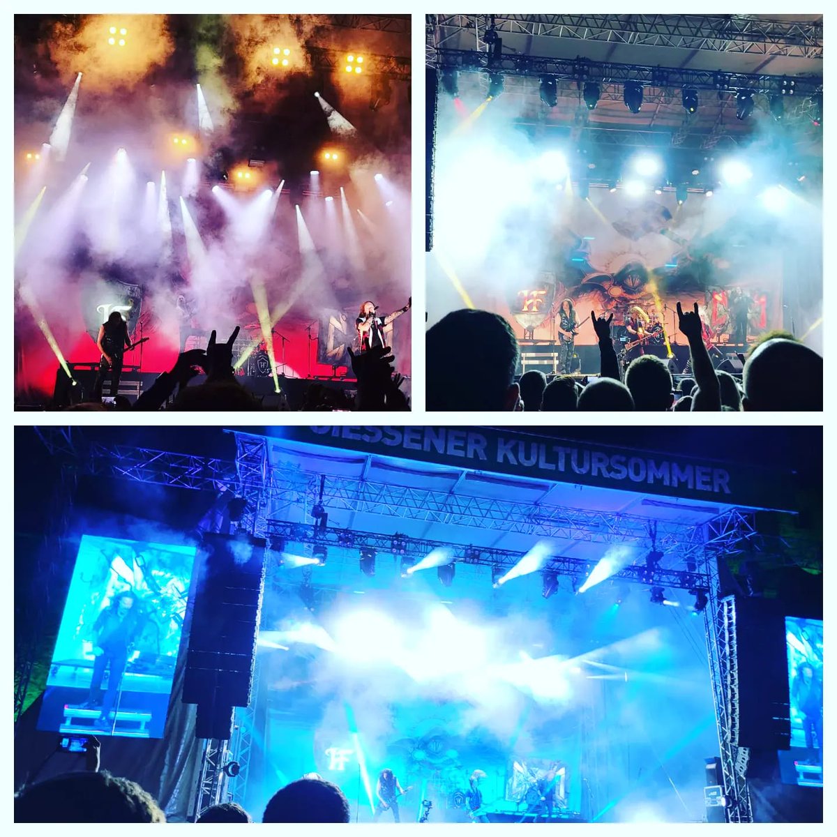 PeSc166's tweet photo. @HammerFall I went there with my son and it was an extraordinary and f'n awesome evening. Thank you so much! It was my son's first concert ever and he will never forget this great experience and I neather. We love HAMMERFALL! 🤘🎸🤘 https://t.co/sS7BRP5In8