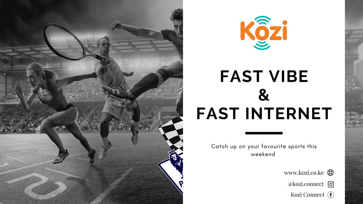 KoziNoc's tweet photo. Catch up on your favourite sports and Tv shows this weekend at the comfort of your home with Kozi Internet.
#weekendtime
#weekendvibes
#f1weekend
#eplweekend
#OurServiceYourDelight
#fridayfeels
#homeinternet
#kozi https://t.co/gyFGSRx1Dh