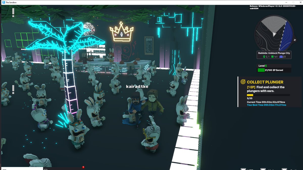 MiswarAlan's tweet photo. @TheSandboxGame @RabbidsOfficial I just participated in the #SandboxAlphaS3Giveaway for a chance to win 500 SAND! Found the Disco Rabbid, check out my screenshot below!
👇 https://t.co/oSFht7wRB1