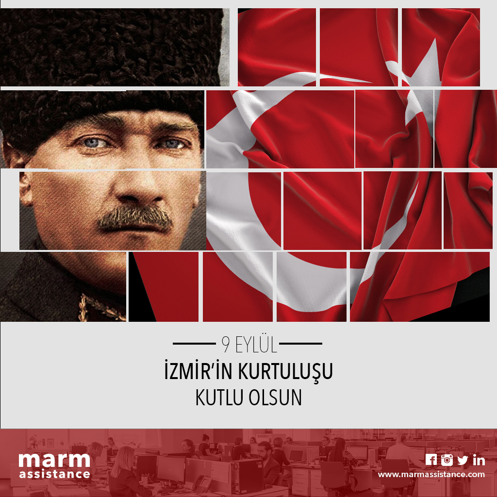 Zaferin müjdecisi İzmir’in düşman işgalinden kurtuluşunun 100. yıl dönümünü kutluyor, başta Gazi Mustafa Kemal ATATÜRK olmak üzere İstiklal mücadelemizin bütün kahramanlarını rahmet ve minnetle anıyoruz.
