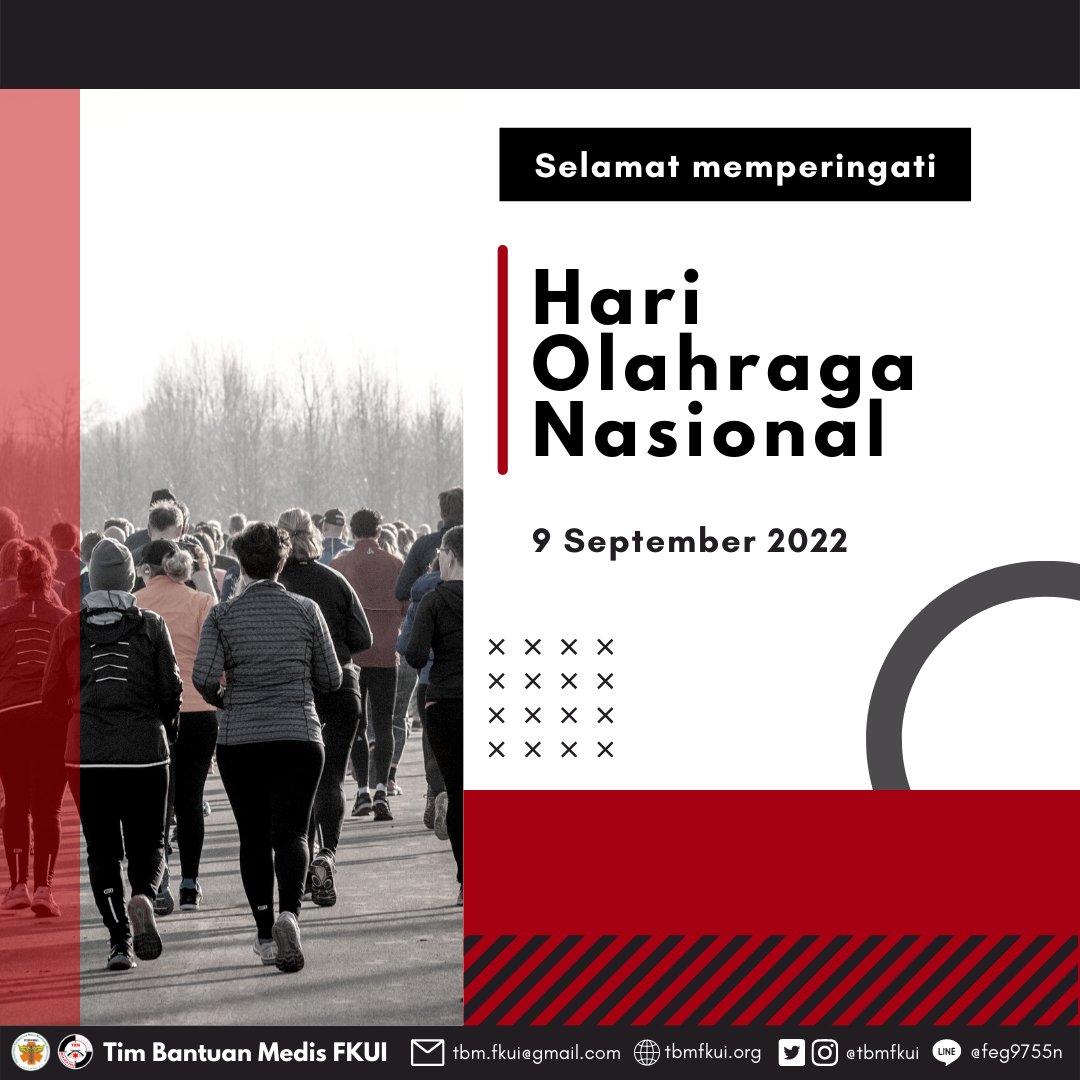 [HARI OLAHRAGA NASIONAL]

Hari Olahraga Nasional (Haornas) merupakan peringatan tahunan yang diselenggarakan oleh Kementrian Pemuda dan Olahraga RI untuk mendorong prestasi dan semangat dalam minat olahraga di Indonesia.

#TBMFKUI⁠
#TangguhBeraniMandiri⁠
#TogetherBringsMore