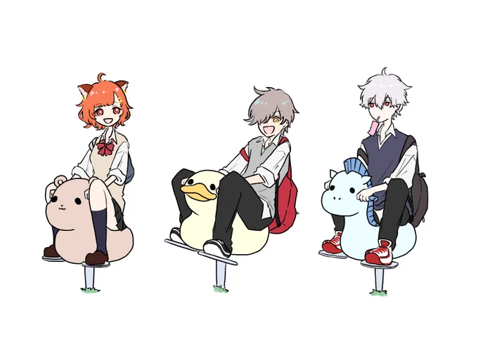 「 このあとどうするー 」#ラトアート #だるまいずごっほ  #KuzuArt 