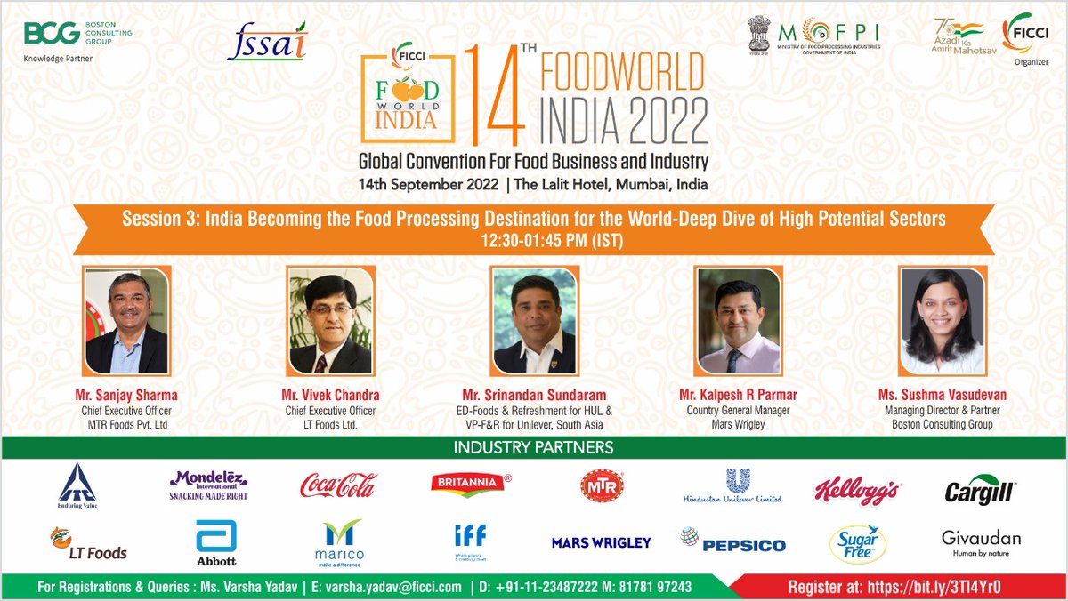 CIFTI-FICCI (Food Regulatory Wing of FICCI) tweet media