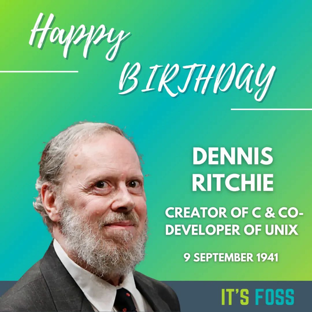 Happy Birthday Dennis Ritchie     