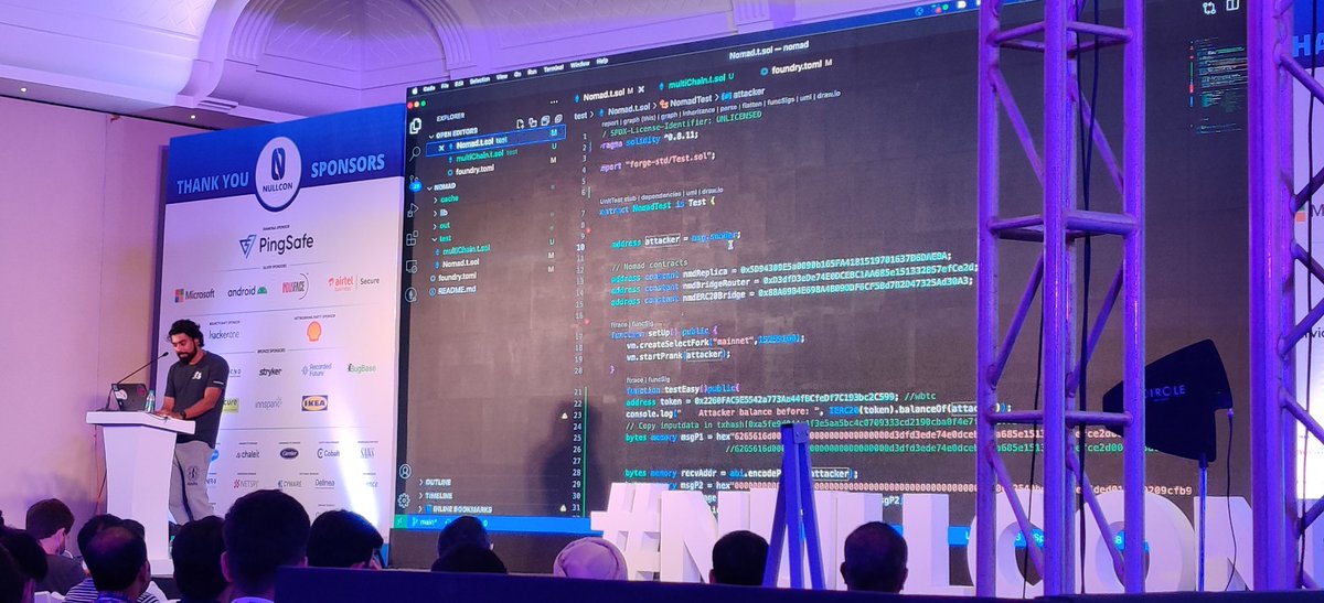 AseemShrey's tweet photo. Hack the Bridge with @pwnfooo 

#Nullcon2022 https://t.co/gNyLiMqZL7