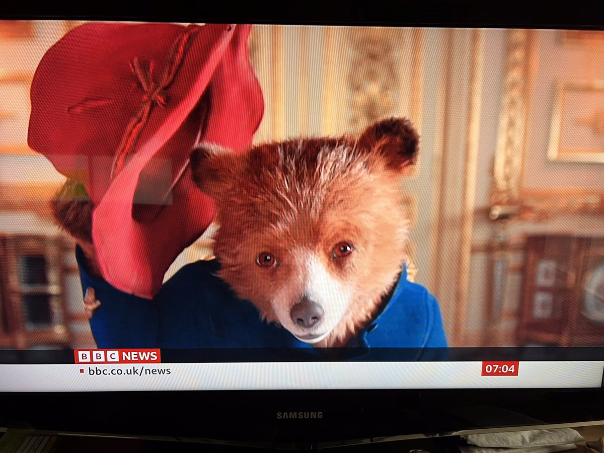 paulbrewdog's tweet photo. Yep, definitely still have a full tear box. How can a stuffed little bear off off the telly get me going again?! 😢 #QueenElizabeth #GodSaveTheKing https://t.co/OXUFPFAQ8h