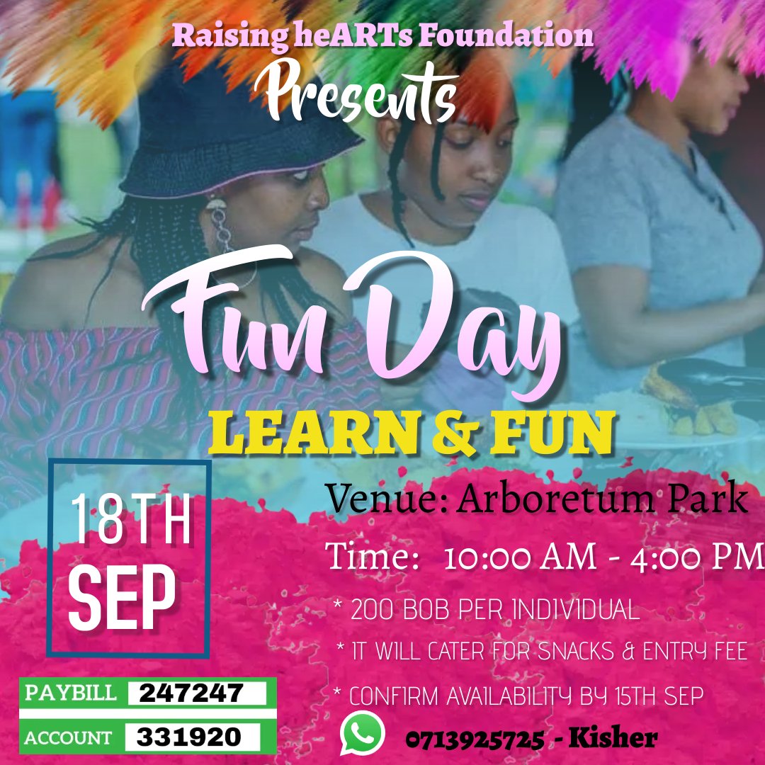 HeartsRaising's tweet photo. Juu ni friday... RHF iko na fun day next sunday...kuja tujinice wadau...0713925725 ndio number ukitaka more info...
#BlackTwitter #CAMondrian #Casemiro #Malema #Luhyas #NoEPL #ThomasTuchel #Elanga #Odingas #DedanKimathi https://t.co/YJKtBtm3AC
