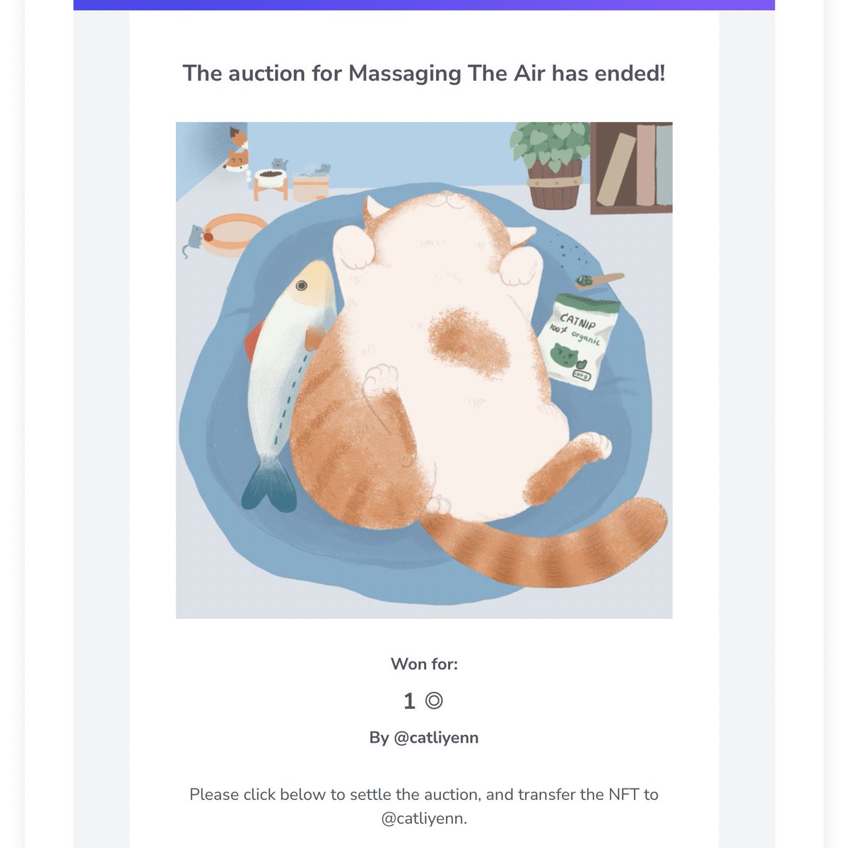 Thank you sooo much @catliyenn for your supporting 😍😍😍❤️✨🙏
The inspiration of this piece is from my cat name HeiHei and he loves to get high 😂😂

formfunction.xyz/@sinebysine