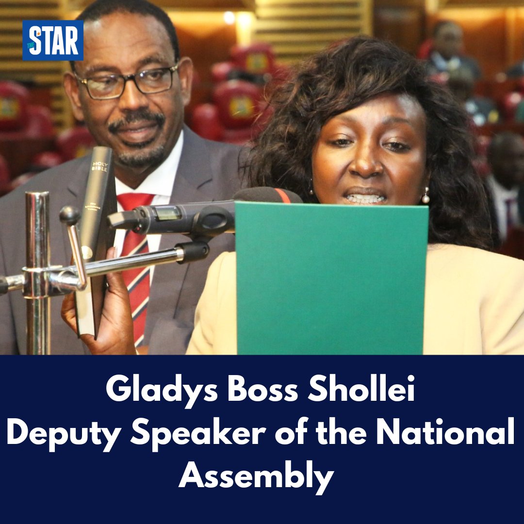 TheStarKenya's tweet photo. Uasin Gishu Woman Rep Gladys Boss Shollei elected as the deputy speaker of the National Assembly. https://t.co/MMk1Yrx9nh
