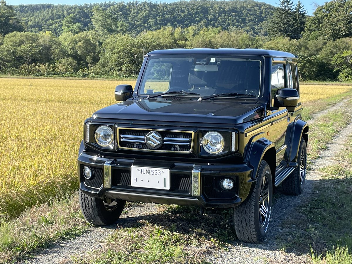 3BA_JB74's tweet photo. 外装がだいたい出来上がりました👍
実家で撮影
#ジムニーシエラ
#JB74 https://t.co/RXLEceiaMY