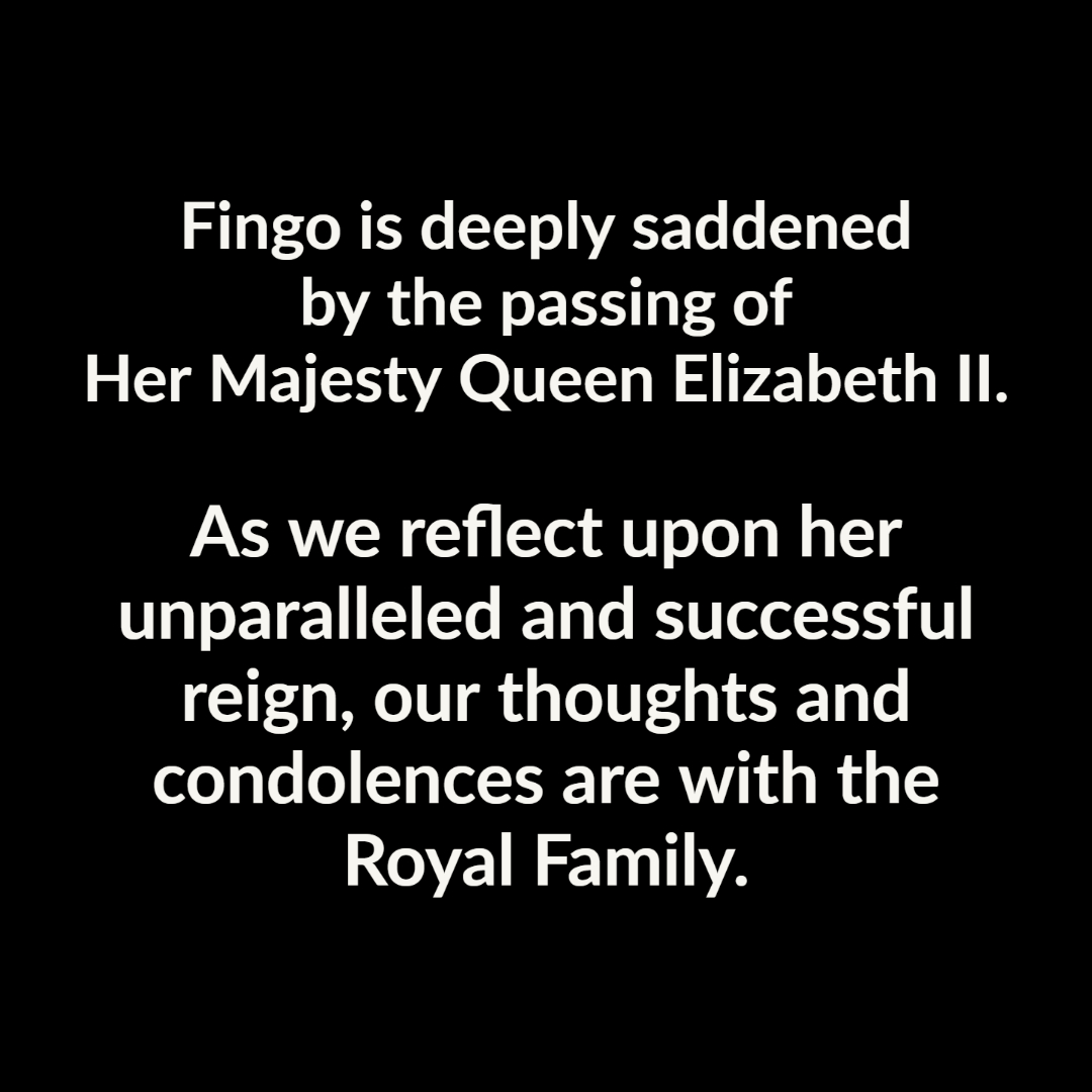 FingoMarketing's tweet photo. We are busy supporting clients to observe the correct protocol with regards to their advertising during the national mourning period. If you have any concerns about how this may impact your campaign, do get in touch immediately by emailing marketing@fingo.co.uk https://t.co/lVhyNuZ4nd