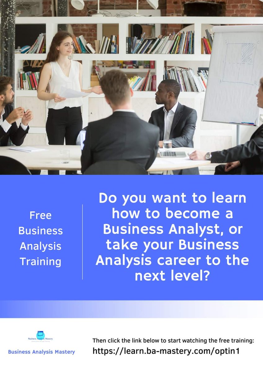 taromire's tweet photo. Learn how to become an exceptional Business Analyst, so you can stand tall among your peers, earn a fantastic salary and add value to others

#businessanalysis 
#businessanalaysistraining https://t.co/trv5IAtVGu