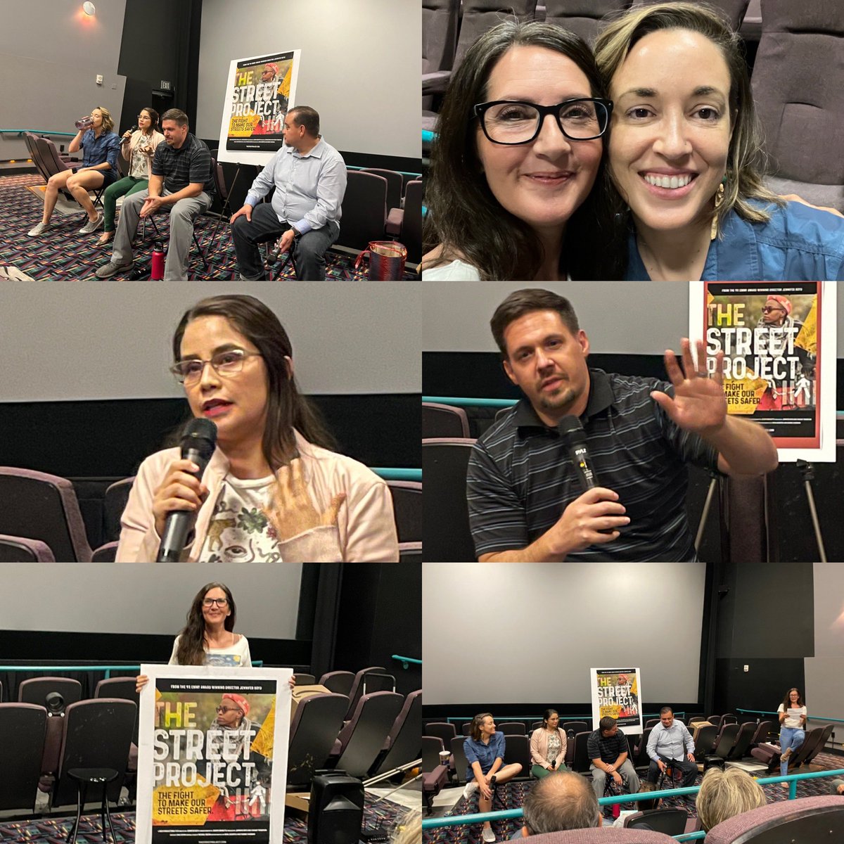 ChampPR's tweet photo. So very thankful to everyone who came out to see @streetprojdoc tonight & to panelists @DeviantCompass, @monteslu, @assertivediana & @ryanwozAICP! Please watch the doc: https://t.co/Ud0Y0mpwAF Thank you, producer Jennifer Boyd! #trafficviolence #VisionZeroPHX #CompleteStreetsNOW https://t.co/6ew8KWMetc