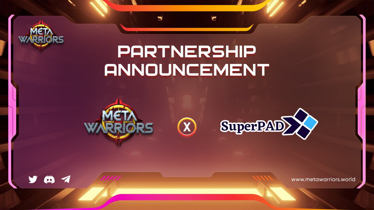 _metawarriors's tweet photo. We are pleased to announce our new IDO partners @superpad_fi 🚀

Superpad platform is a Decentralized Multichain platform on the BSC. It empowers projects to raise funds transparently and securely while building strong communities supporting them. 

#metawarriors #NFT #Crypto https://t.co/T6CK0vZscc