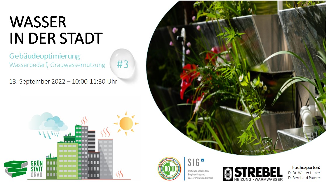 gruenstattgrau's tweet image. Wasser-Webinar zum Thema #Gebäudeoptimierung am 13. September: #Grauwasser ermöglicht, aus Überschusswasser im Haushalt wichtiges #Trinkwasser für die #Bewässerung einzusparen. Resultierender Investitionsvorteil: Ressourcen-Schonung &amp;amp; Wärmerückgewinnung! zcu.io/6Omj